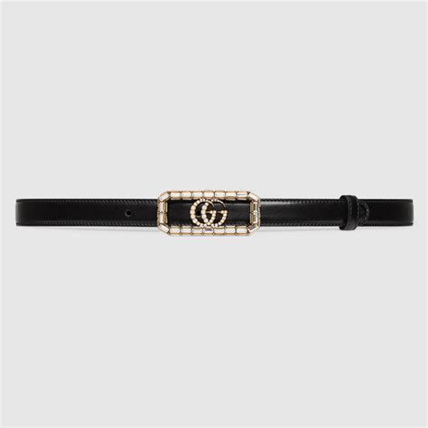 cintura gucci doppia g bambina|Gucci Cintura sottile con fibbia Doppia G.